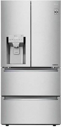 LG LRMXC1803S 33 French Door Counter Depth Refrigerator 18.3 cu. ft. Fingerprint Resistant Stainless Steel color