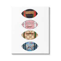 Stupell Industries Trendy Glam Footballs Patterned Chic Fashion Designs by Amelia Noyes - on