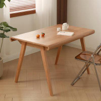 Recon Furniture 62.99" Burlywood Rectangular Solid Wood Desk