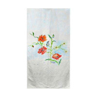 Rosalind Wheeler Poppies & Daisies Beach Towel