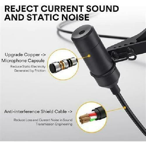 maono Rechargeable Omnidirectional Lapel Microphone - Black in General Electronics - Image 3