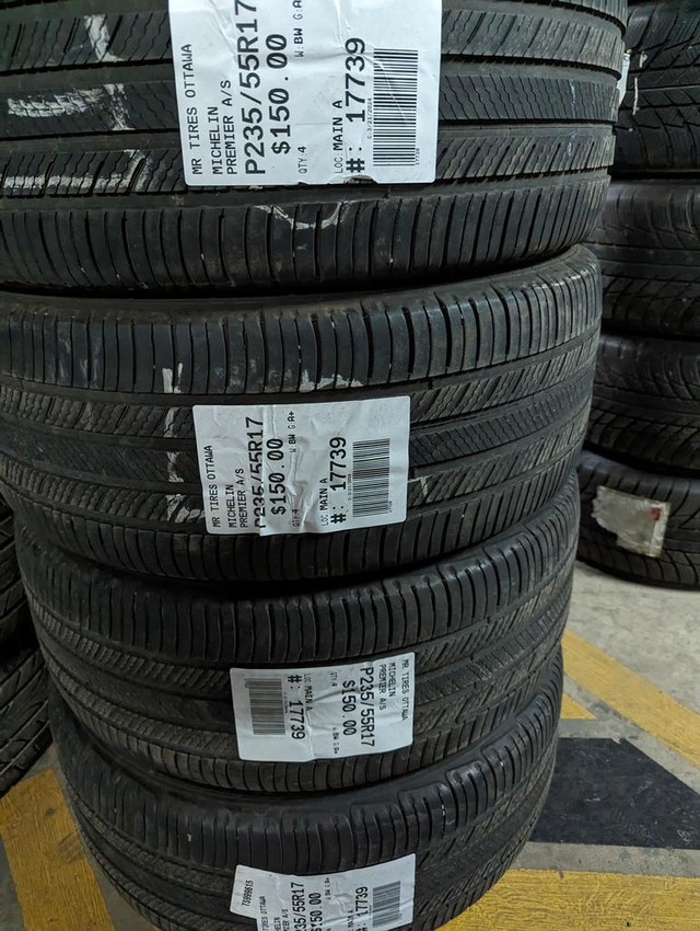 P235/55R17  235/55/17  MICHELIN PREMIER A/S ( all season summer tires ) TAG # 17739 in Tires & Rims in Ottawa