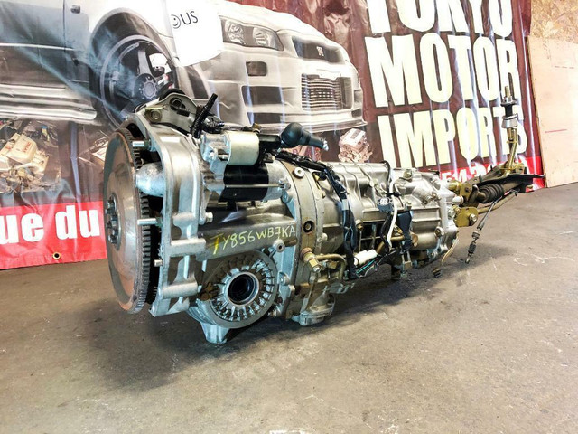 USED 2002-2007 SUBARU JDM TY856WB7KA VERSION 9 STI DCCD 6 SPEED MT TRANSMISSION FOR SALE WITH USED CLUTCH KIT ASSEMBLY in Transmission & Drivetrain - Image 2