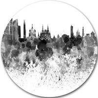 Made in Canada - Design Art 'Moscow Skyline' Graphic Art Print on Metal