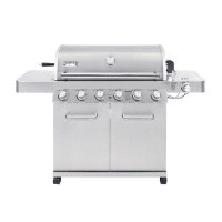 Monument Grills Monument Grill 6-Burner Liquid Propane 84000 BTU Gas Grill Stainless with Rotisserie Kit