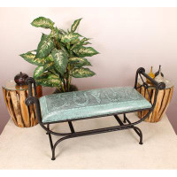 New World Trading Western Genuine Leather Bench