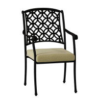 Woodard Casa Stacking Patio Dining Armchair with Cushion