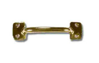 D. Lawless Hardware 4" Front Mount Pull Solid Brass
