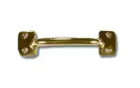 D. Lawless Hardware 4" Front Mount Pull Solid Brass