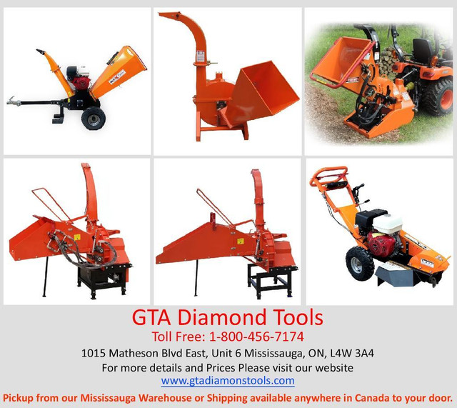 Honda Stump Grinder Gas Powered, Self,Gravity, Automatic, Hydraulic Infeed Chipper Shredder Towable in Power Tools