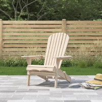 Sol 72 Outdoor™ Shreya Solid Wood Folding Comfortable and Sturdy Adirondack Chair