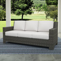 Latitude Run® Priston 82.5" Wide Rectangle Patio Sofa with Cushions