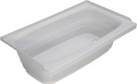 Lippert RV Right Hand Bathtub 24 x 40, Scratch-Resistant ABS Acrylic, White - 209678