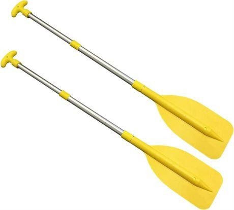 Wobekuy 1 pair of telescopic paddles for kayaking, canoeing - Yellow in Other in Ontario