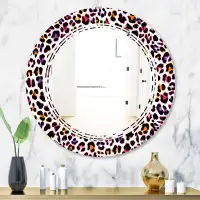 East Urban Home Triple C Leopard Fur Safari VII Glam Wall Mirror