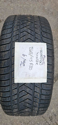 265/45/20 1 pneu hiver pirelli 150$ installer