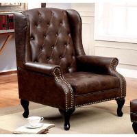 The Twillery Co. Ernberg 33" Wide Tufted Wingback Chair