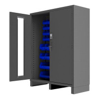 WFX Utility™ Electronic Cabinet, 54 Blue Bins