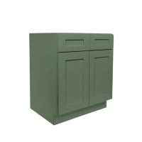 Ready To Ship Cabinets B30 Two Door Base Cabinet with 2 Drawers and Adjustable Shelf