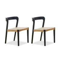 WONERD Solid back side Chair(Set of 2)