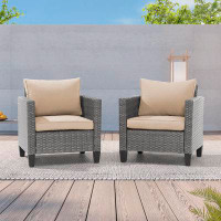 Ebern Designs Chamisa Patio Chair with Cushions