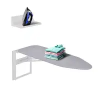 Ivation Ivation Wall-mounted Ironing Board With Storage Shelf