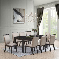 Red Barrel Studio Stylish Dining Set Rectangular Table and 8-Chairs