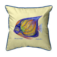 Betsy Drake Interiors Ring Angelfish Indoor/Outdoor Euro Pillow
