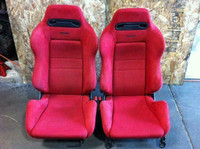 JDM RED RECARO DC2 SEATS HONDA CIVIC ACURA INTEGRA