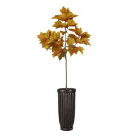 Vintage Home 84"H Vintage Real Touch Maple Leaf Tree, Indoor/ Outdoor, In Rounded Pot ( 30X30x63"H )