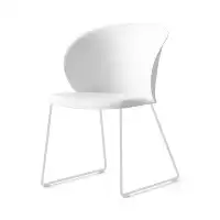 Connubia Tuka Armchair with Sled Base and Plastic Seat