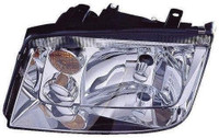 Head Lamp Driver Side Volkswagen Jetta City 2007 Without Fog Lamp (Gen 4 From Vin 2108642) High Quality , VW2502125