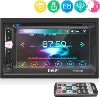 PYLE® PLDN83BT BLUETOOTH TOUCHSCREEN TFT/LCD CAR STEREO 6.2-INCH SCREEN WITH HANDS-FREE CALLING, STE...