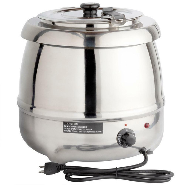 11 Qt. Round Stainless Steel Countertop Food / Soup Kettle Warmer - 120V, 400W in Industrial Kitchen Supplies in Kitchener / Waterloo