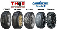 NEW MUD TIRES / ALL TERRAIN / ALL SEASON - SNOWFLAKE RATED, 10 PLY - BUY FROM THE IMPORTER DIRECT - FULLY WARRANTIED