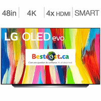 Télévision OLED 48 OLED48C2PUA OLED 4K ULTRA UHD HDR  120Hz  Smart LG - ON EXPÉDIE PARTOUT AU QUÉBEC !  - BESTCOST.CA