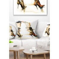 Made in Canada - The Twillery Co. Corwin Abstract High Heel Shoes Pillow