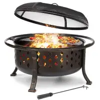 Arlmont & Co. Kallenbach Outdoor Iron Wood Burning Fire Pit