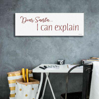 The Holiday Aisle® The Holiday Aisle® 'Dear Santa I Can Explain' By Lori Deiter, Canvas Wall Art