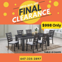 Clearance Sale !! Dining Set at Lowest price !!