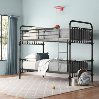 Hashtag Home Eberhart Twin over Twin Bunk Bed