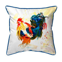 East Urban Home Colourful Rooster Indoor/Outdoor Pillow