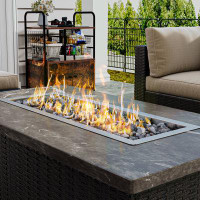 Edrosie Inc Stainless Steel Outdoor Fire Pit Table Insert