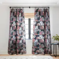 East Urban Home Mareike Boehmer Dots And Lines 1 Strokes 1pc Sheer Window Curtain Panel