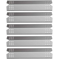 Quickflame Set Of 5 Stainless Steel Heat Plates For Gas Grill Models From Nexgrill, Expert Grill, Kenmore, Sunbeam, Dyna