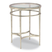Woodbridge Furniture Madeline Glass Top End Table