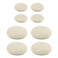 Prime-Line 3-1/2 In. And 7 In. Beige Plastic Reusable Sliders For Soft Floors