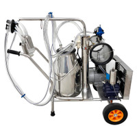 Electric Milking Machine 1440RPM Milker 1100W 25L Stainless Steel Bucket