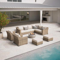 Wade Logan Britleigh 9-piece Fire Seating Sectional
