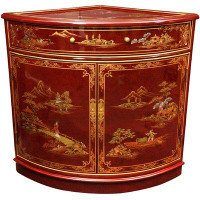 World Menagerie Camille Imperial Heavens Corner Accent Cabinet